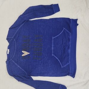 Z by Zobha Purple Sunday is My Funday Oversized Crewneck Sweatshirt Size XXL 2XL